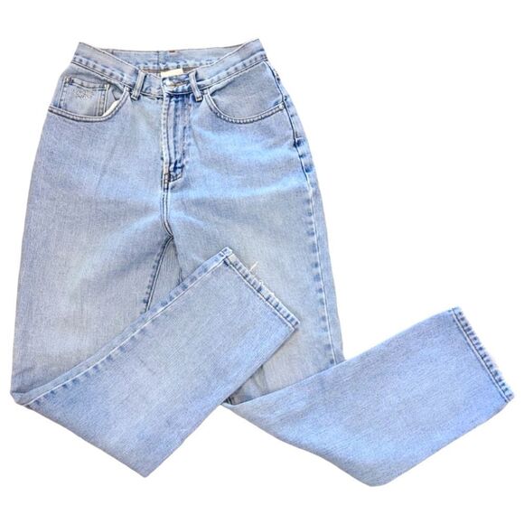 Façonnable Jeans Super High-Rise Straight Light Wash Blue Denim, Soft,  Y2K | 8 - Picture 3 of 12